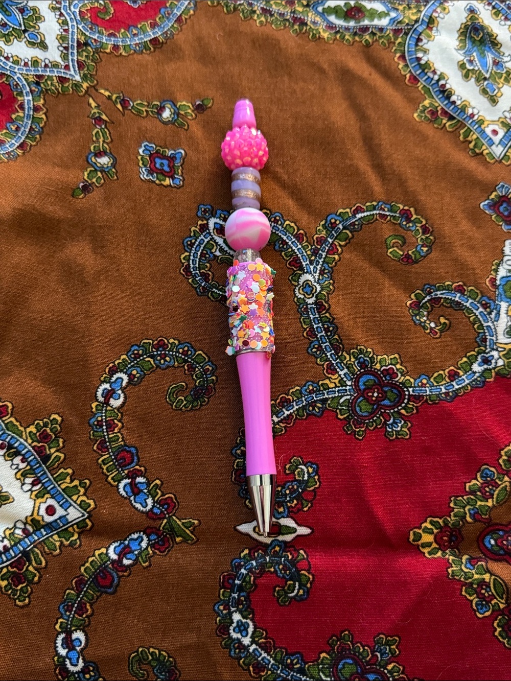 Pink Decorative Beaded Pen - Unbranded 3/$10